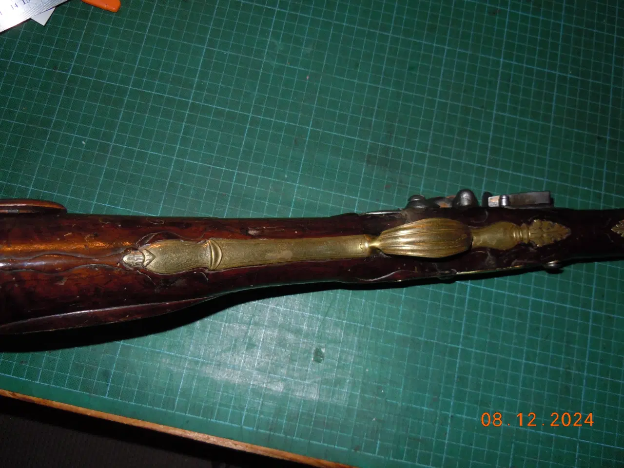 Billede 6 - Vognbøsse, Blunderbuss, 1700 tallet, flintelås. 