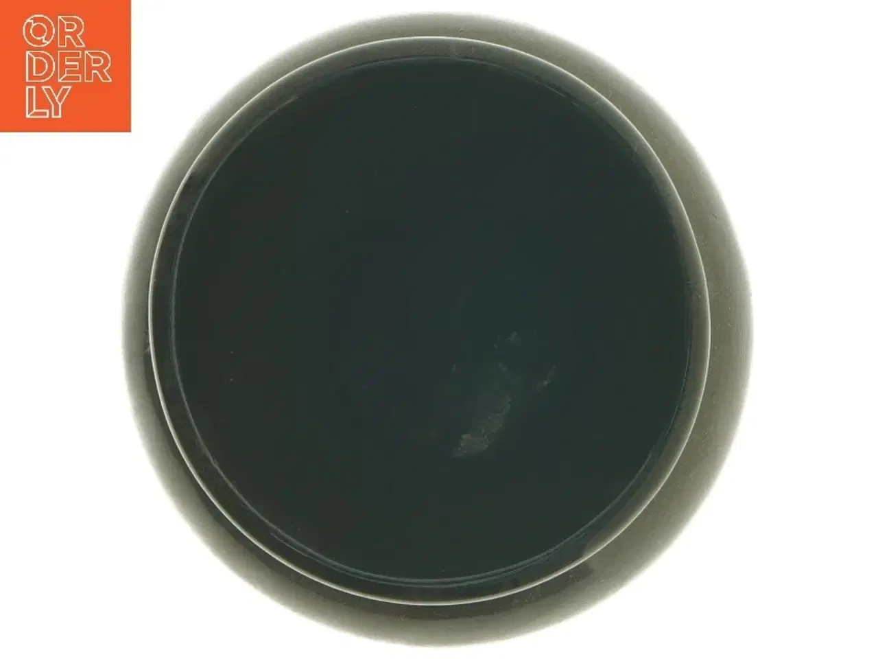 Billede 2 - Sort keramikvase fra Portugal (str. Ø 12 cm længde 13,5 cm)