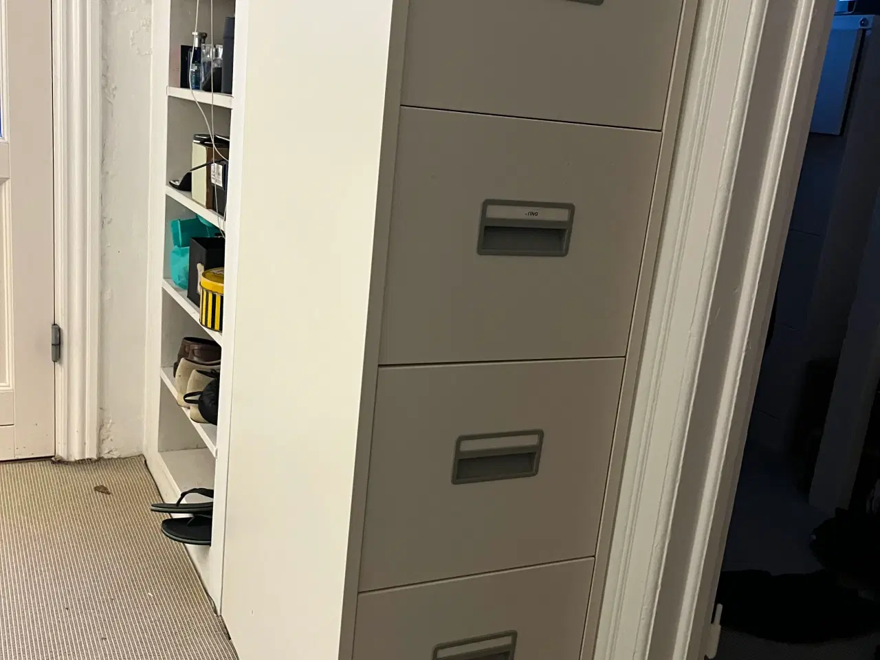 Billede 1 - Arkivskab/stålskab med 4 skuffer