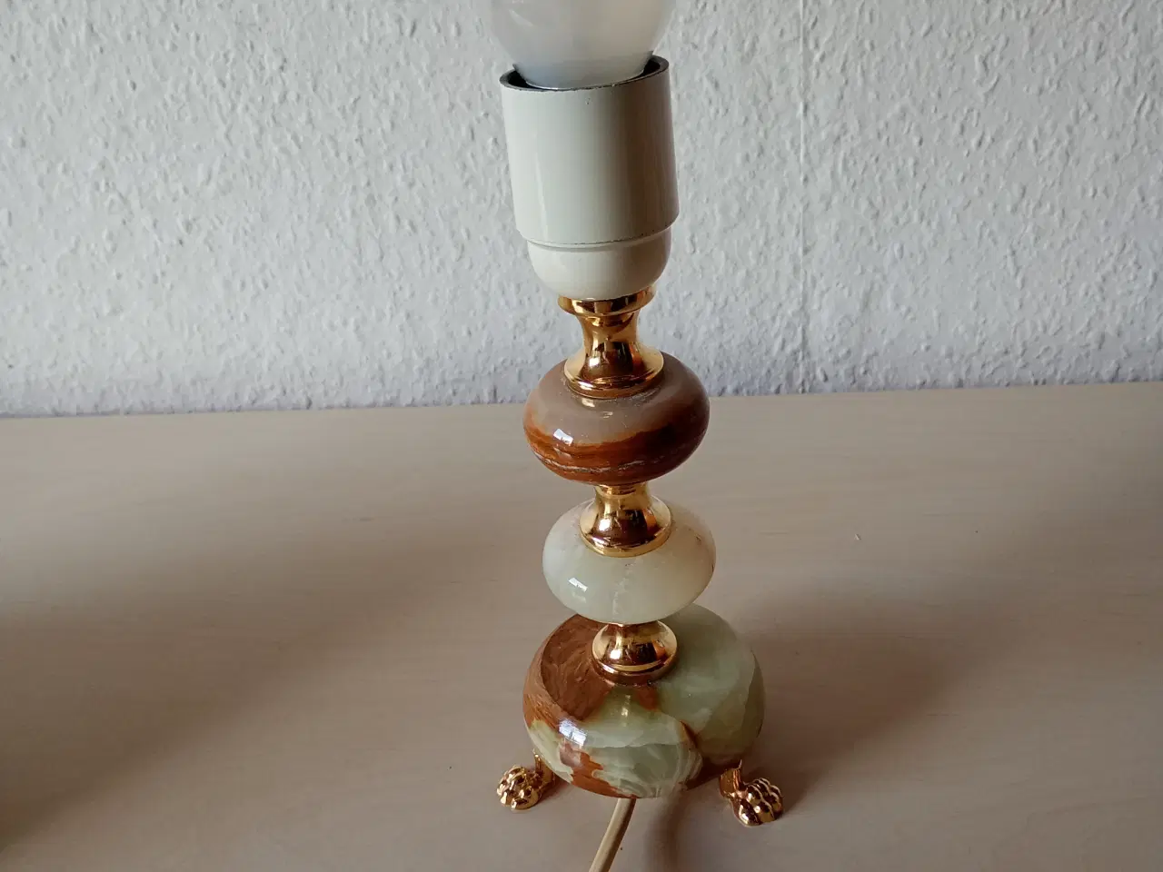 Billede 1 - marmor lampe med skærm