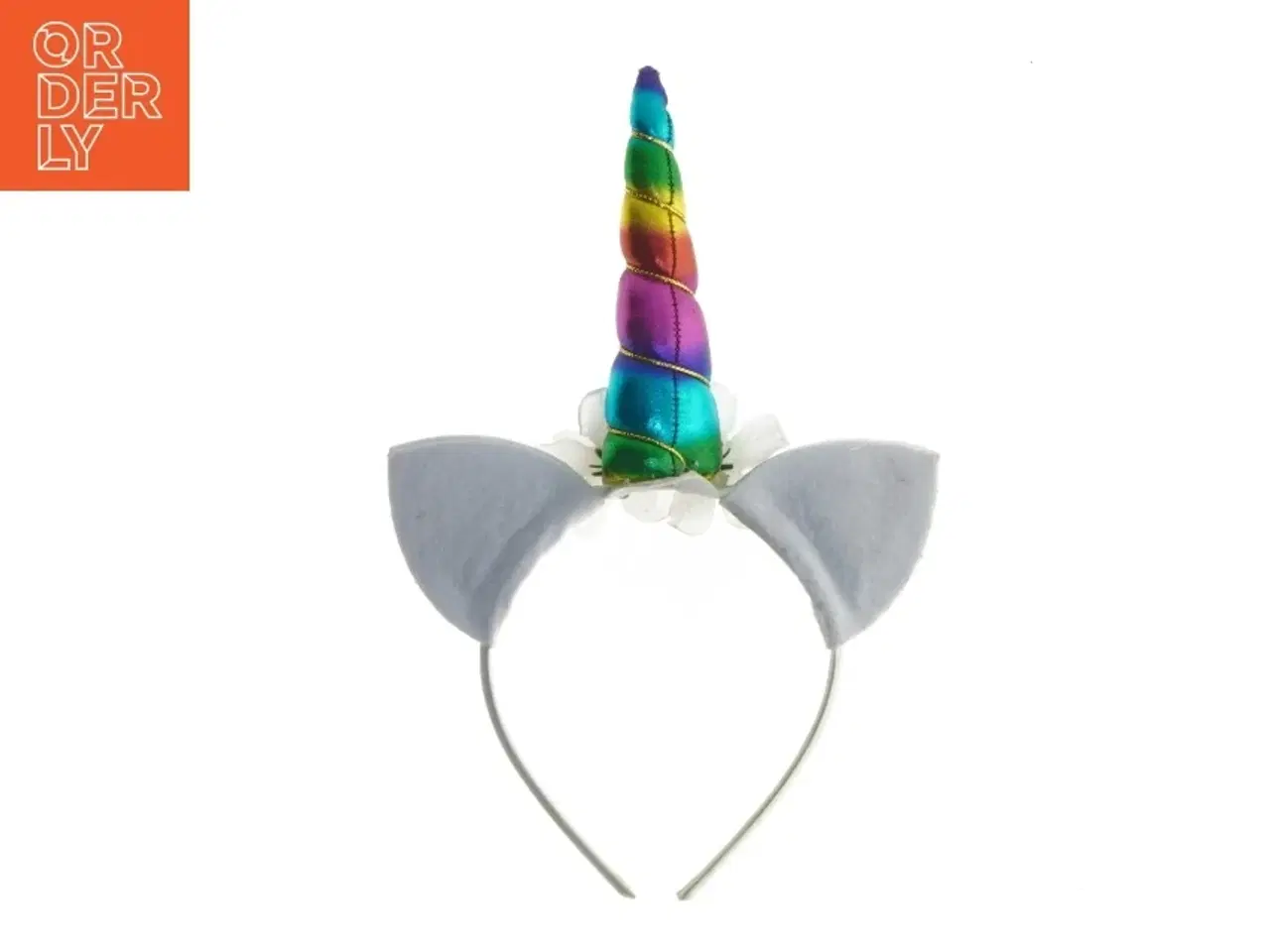 Billede 2 - Unicorn hårbøjle med blomster (str. 27 cm)