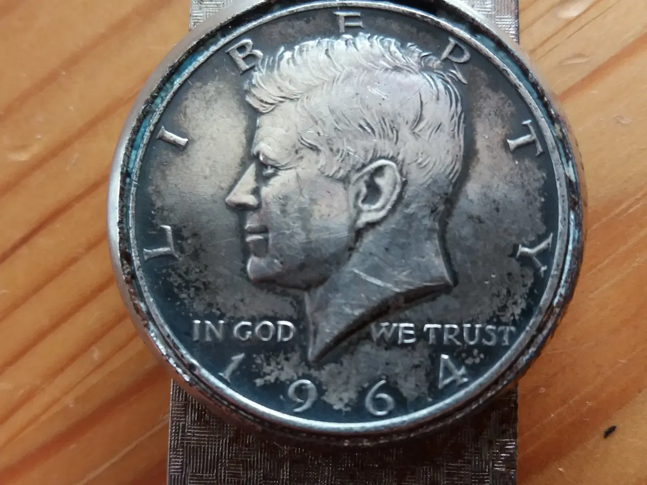 Billede 1 - Silver Tone 1964 Kennedy Half Dollar Money Clip