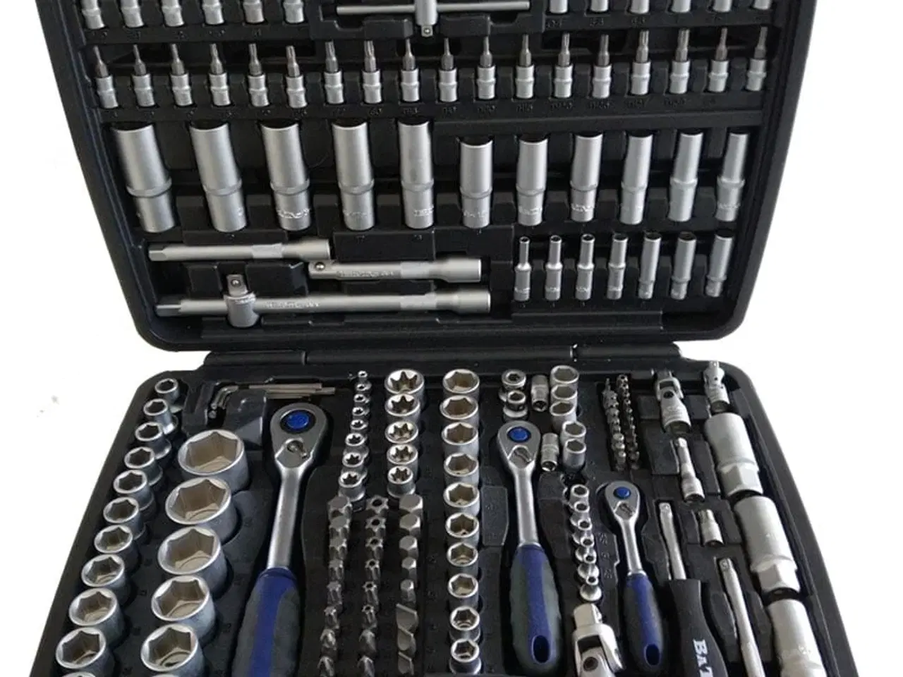 Billede 1 - BATO Topnøglesæt kombisæt 1/4\"+3/8\"+1/2\". 171 dele.