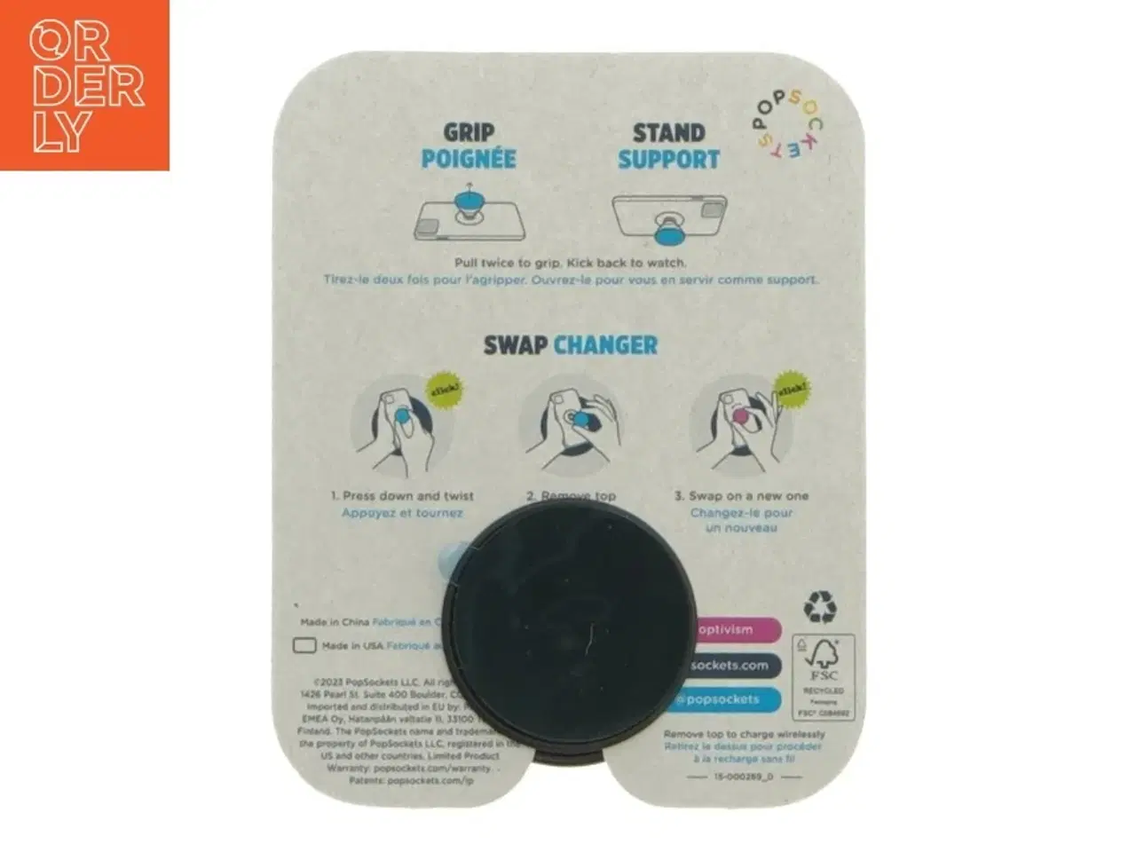 Billede 2 - PopSockets PopGrip fra 7 Days (str. 4 cm)