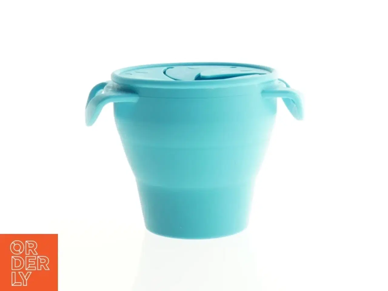 Billede 1 - Sammenklappelig Silikone Snack cup til baby og små børn,  forhindrer spild (str. 9 x 12 cm)
