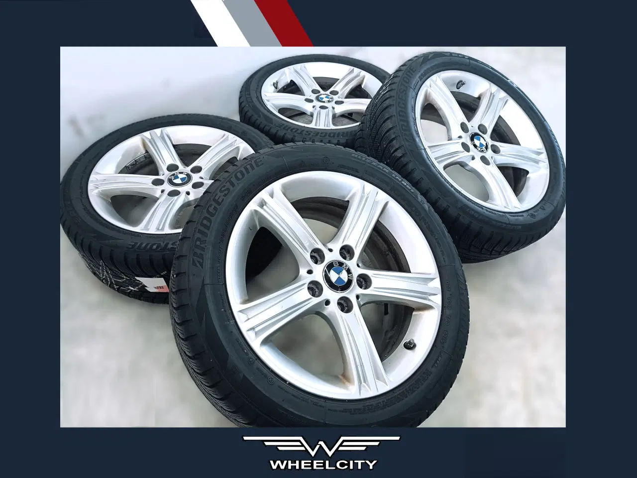 Billede 1 - 5x120 17" ET37 nav 72,6ø BMW vintersæt inkl.TPMS