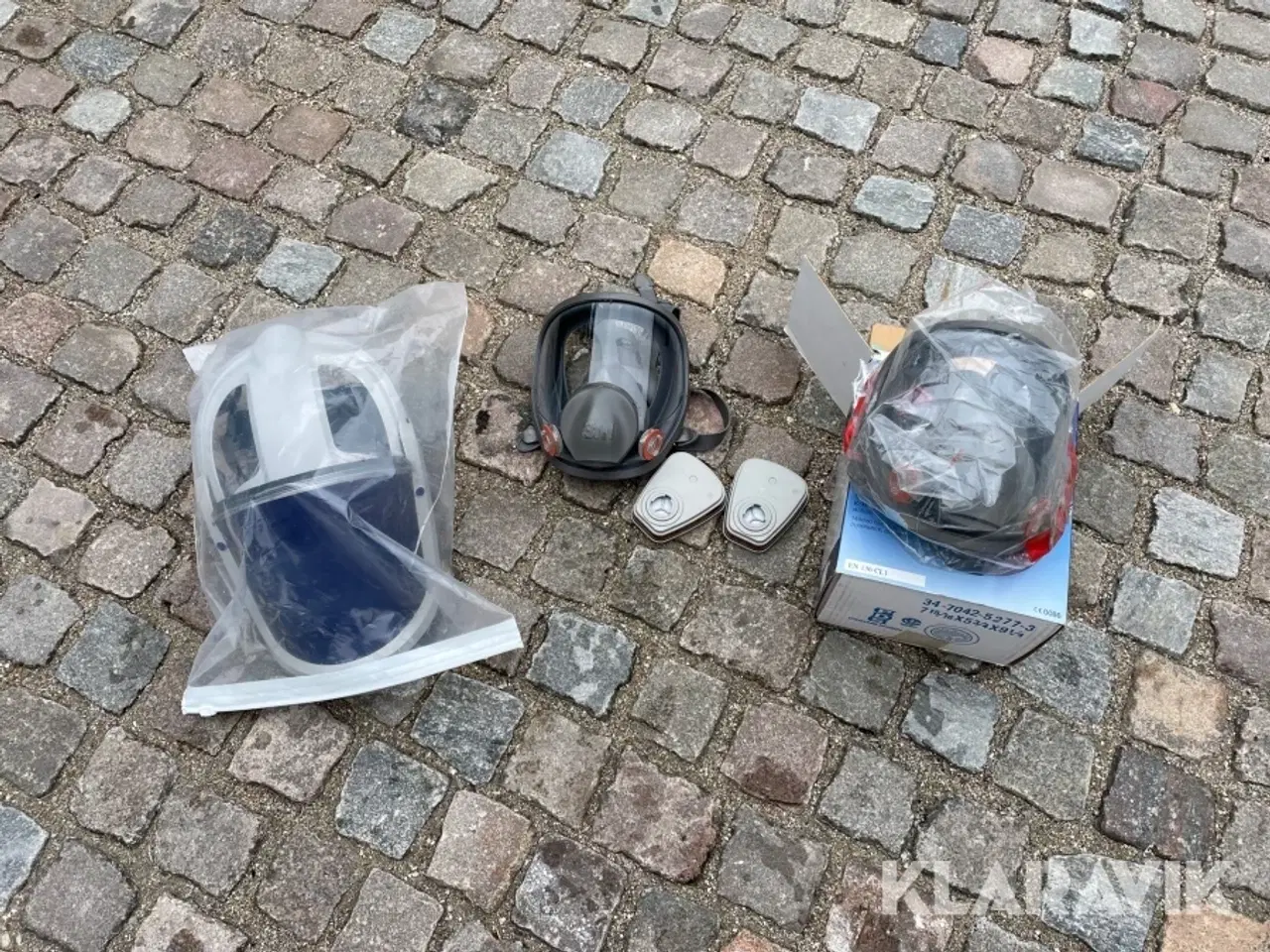 Billede 3 - 2 styk helmasker silikon 3M 6900 samt 1 styk visir
