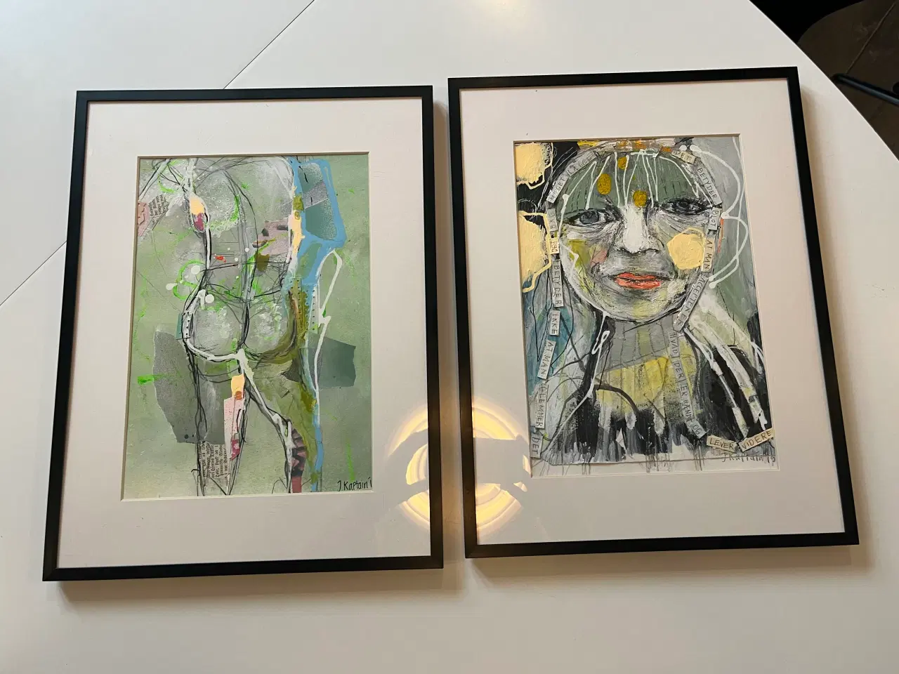 Billede 3 - 2 stk original værker af Jane Kaptain