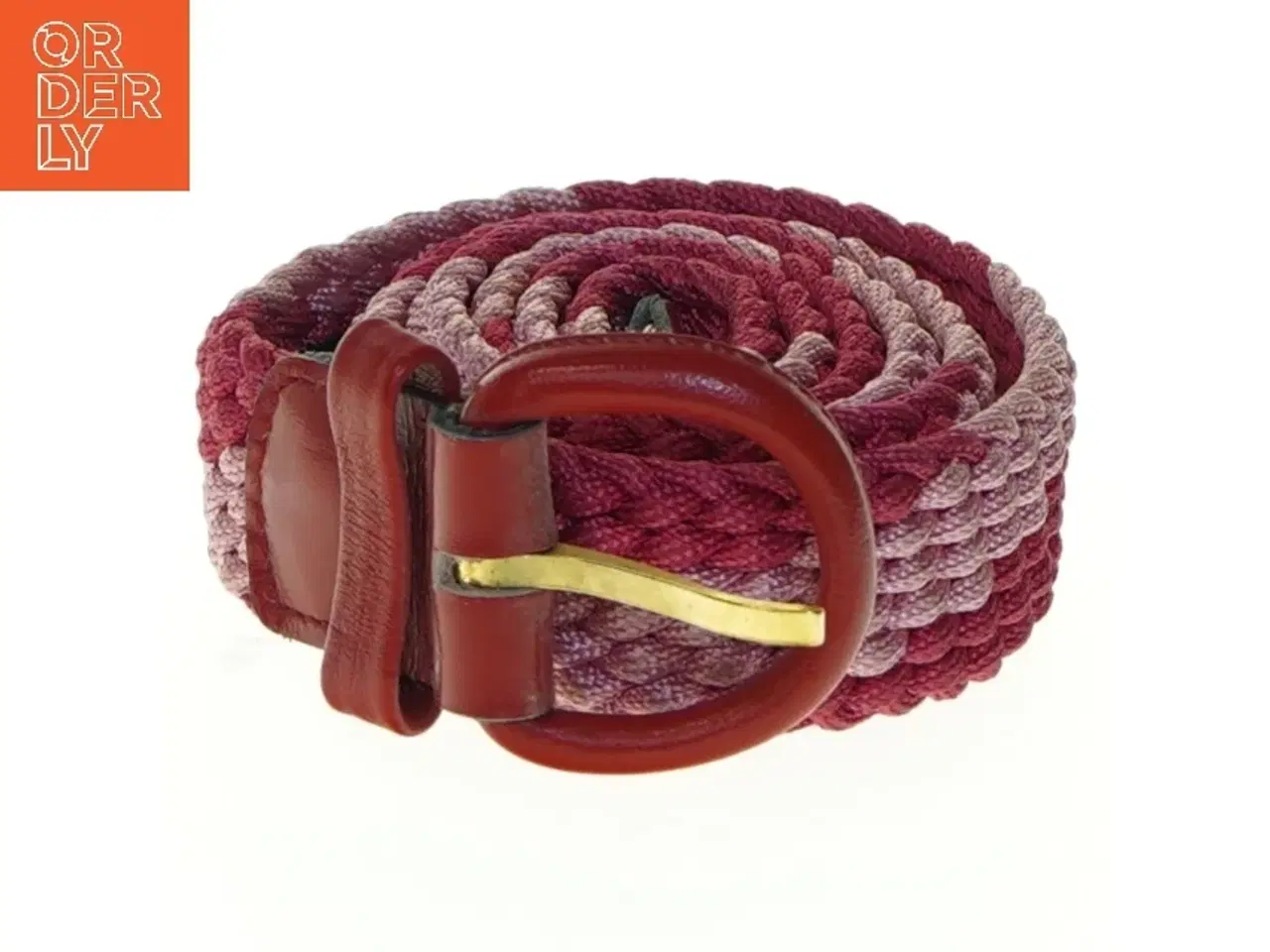 Billede 1 - Flettet bælte fra L’aiglon (str. Længde. 90 cm. b 2,5 cm)