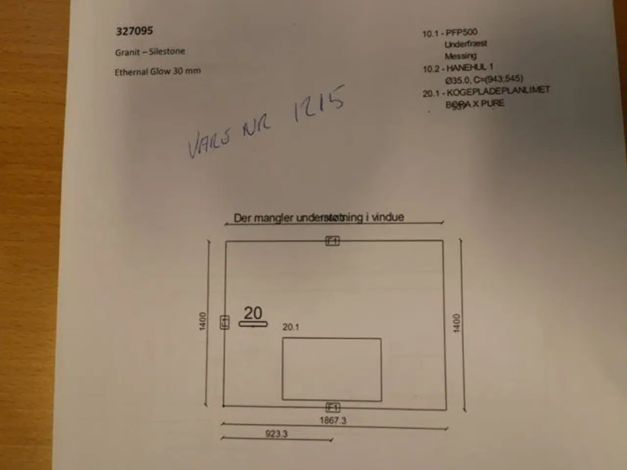 Billede 2 - Køkken Bordplade Silestone Granit