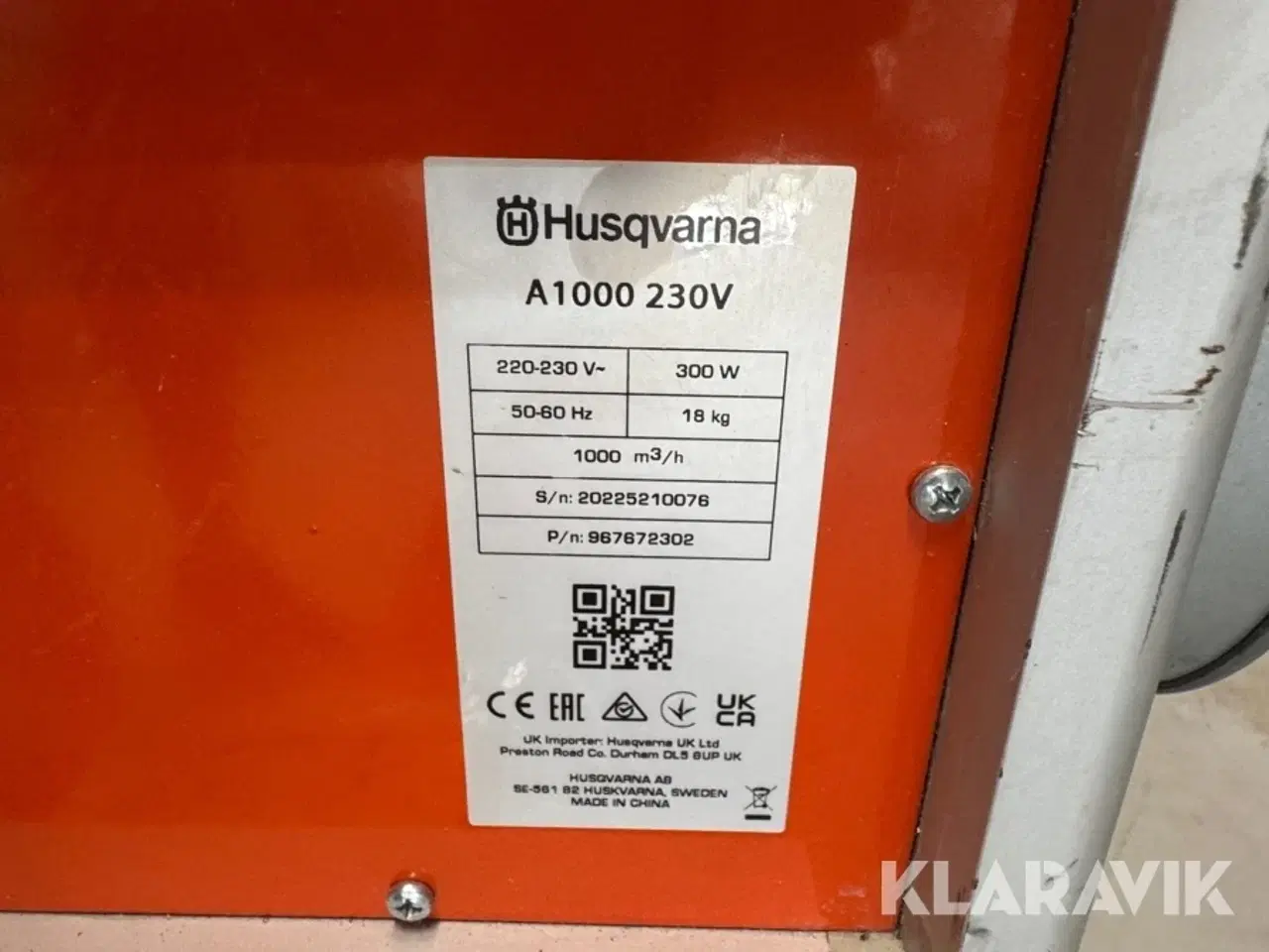 Billede 2 - Luftrensere Husqvarna A1000 4 styk