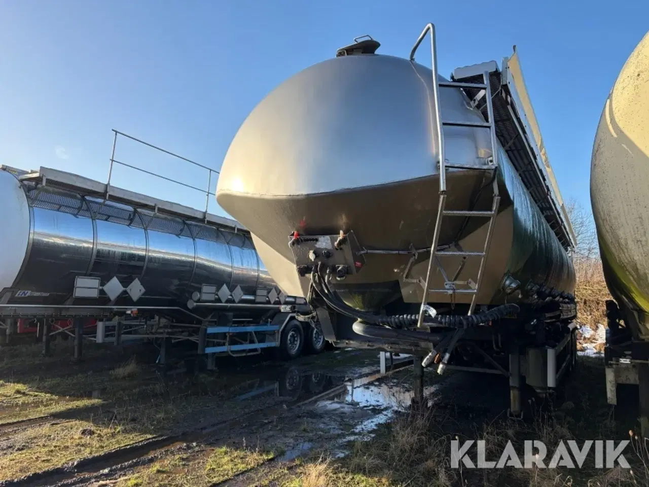 Billede 4 - Fodertank trailer Tranders TS60/24/16 8 rum 60 kubikmeter tank