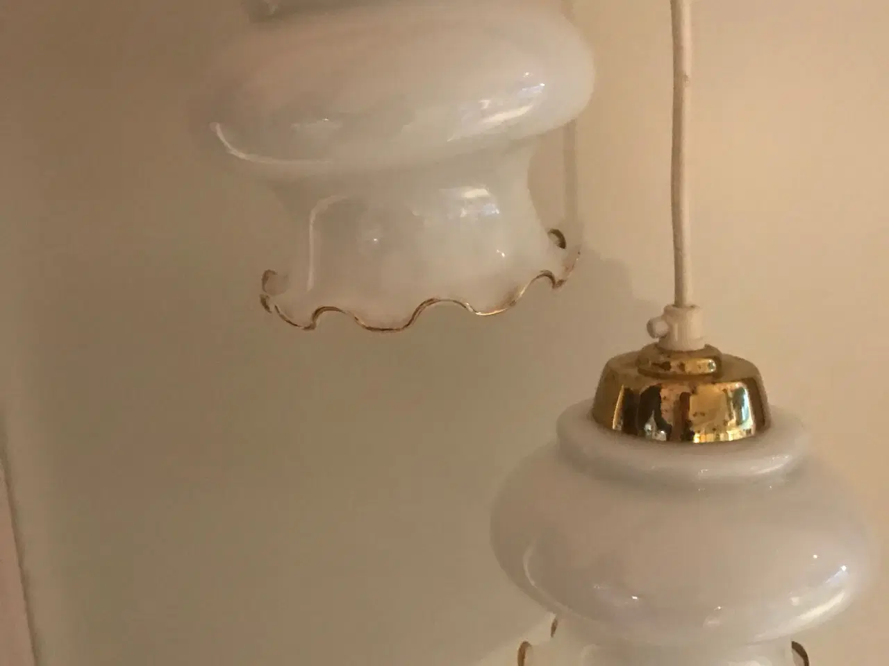 Billede 8 - Vintage lamper i messing og opaline