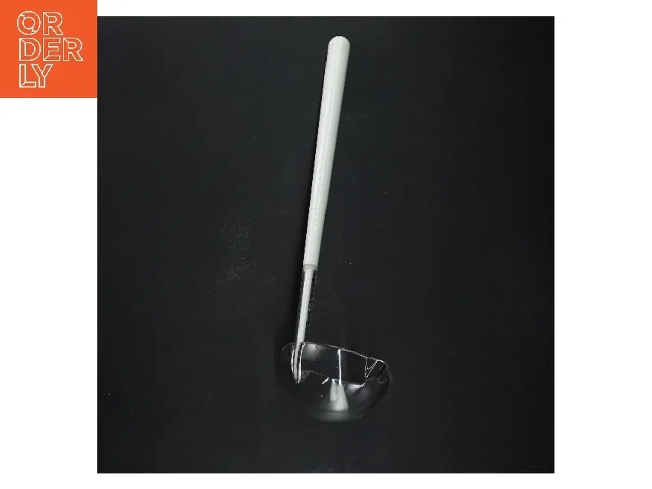 Billede 1 - Suppeske med hvidt greb (str. 30 cm)