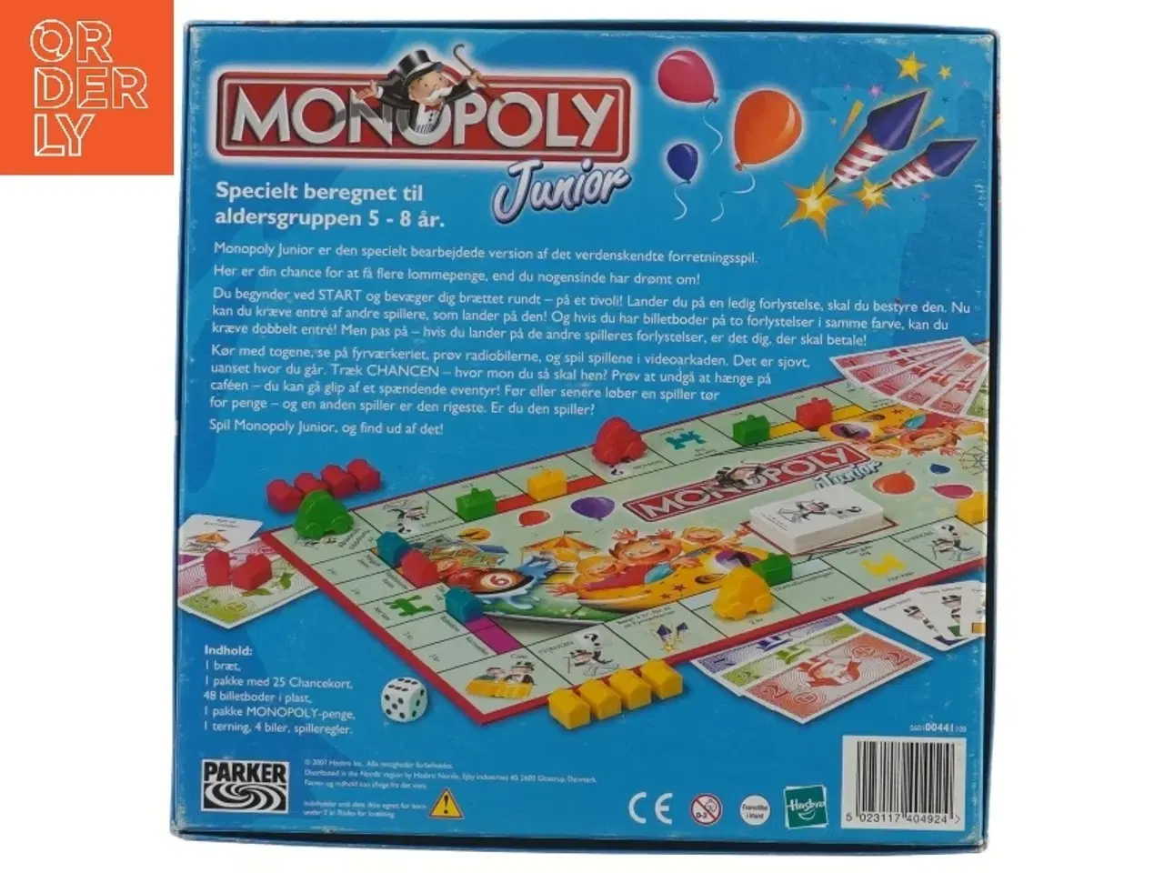 Billede 3 - Monopoly Junior brætspil fra Parker (str. 27x27 cm)