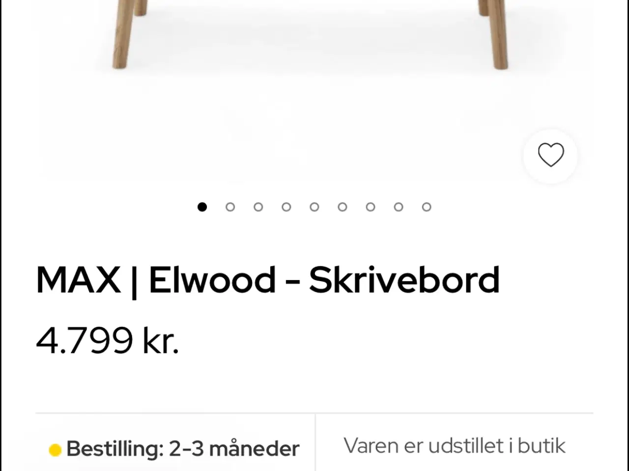 Billede 1 - Skriveborde 2 stk ( tillægsborde) 