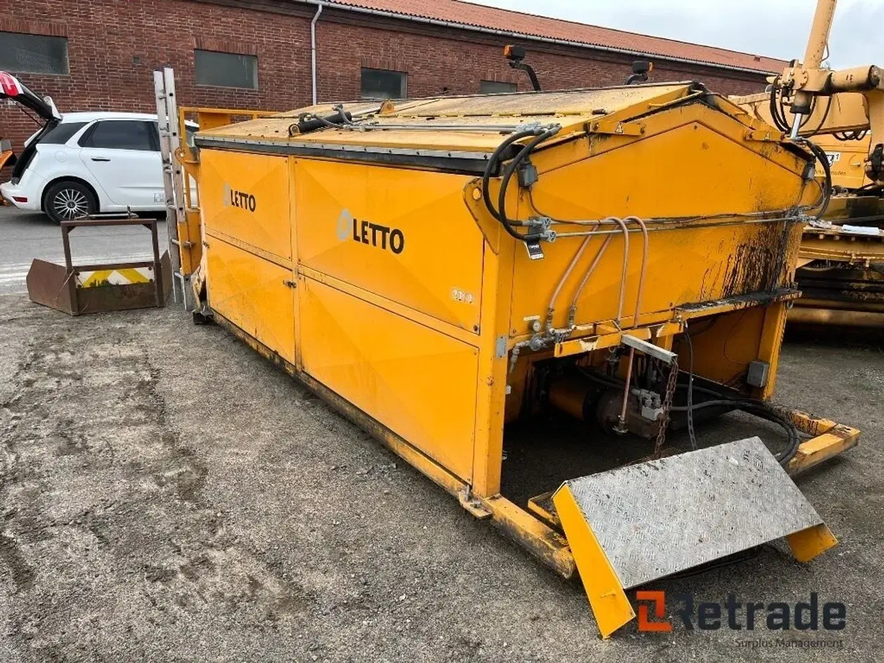 Billede 3 - - - - Oletto asfaltcontainer model AF75 Hydraulisk lågeåbning.