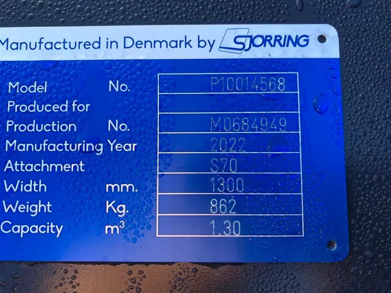Billede 5 - Sjørring Risteskovl 1,3 m3 med S70 Skift