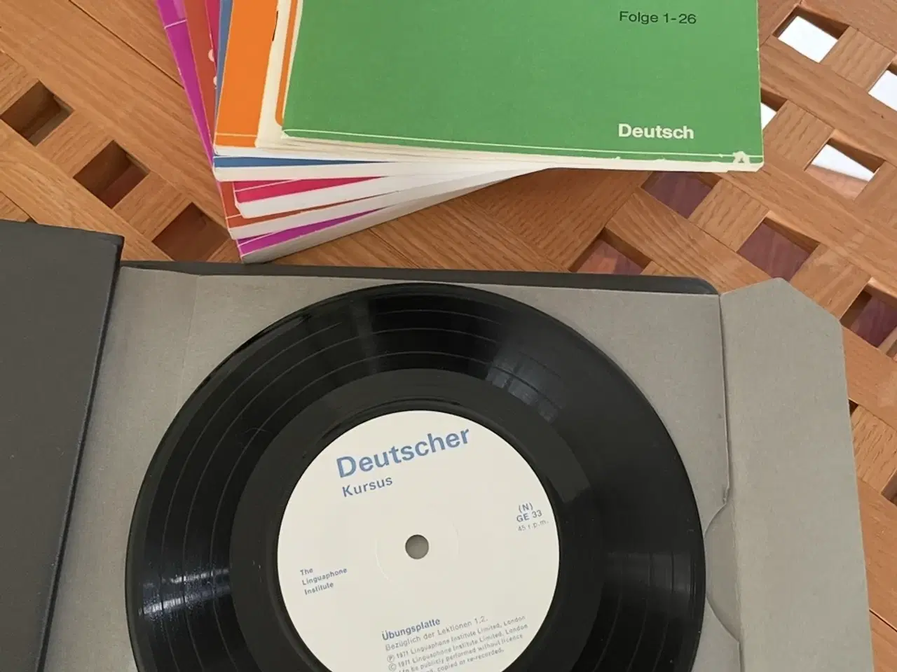 Billede 4 - Tysk kursus med bøger og plader 