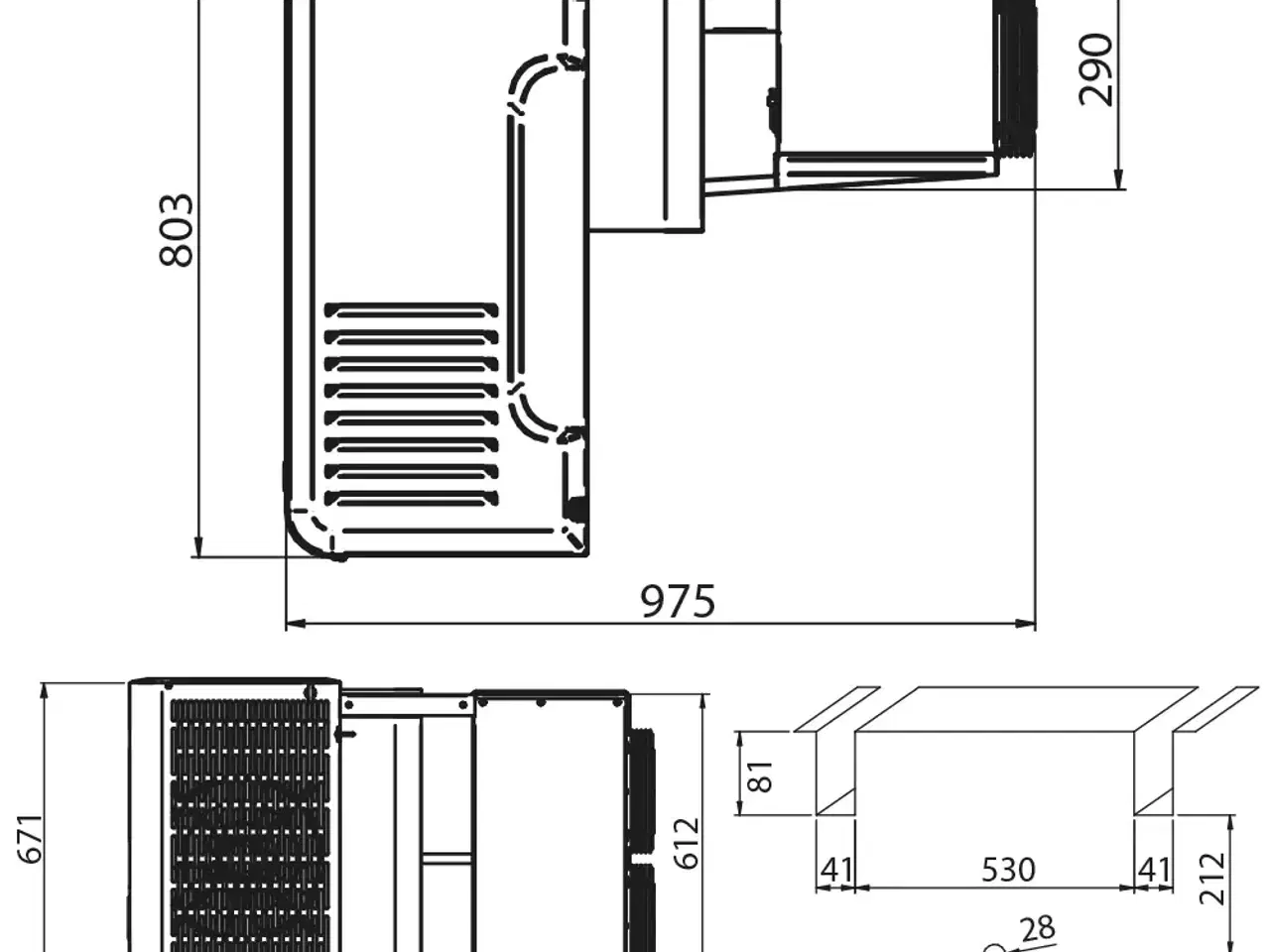 Billede 2 - Fryseaggregat 18,1 m³ – 1,3 kW – T: -25 til -15 °C