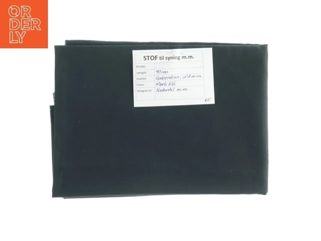 Billede 1 - Mørkeblåt gabardine-stof (90 cm i dobbelt bredde)