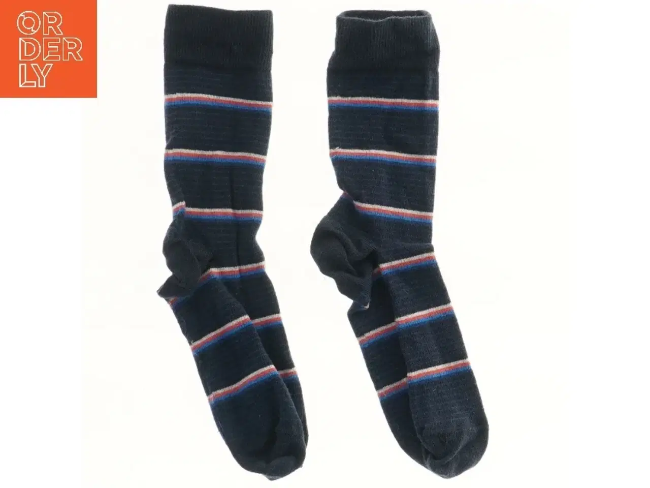 Billede 2 - Blå stribede sokker fra Claudio (str. 34 cm)