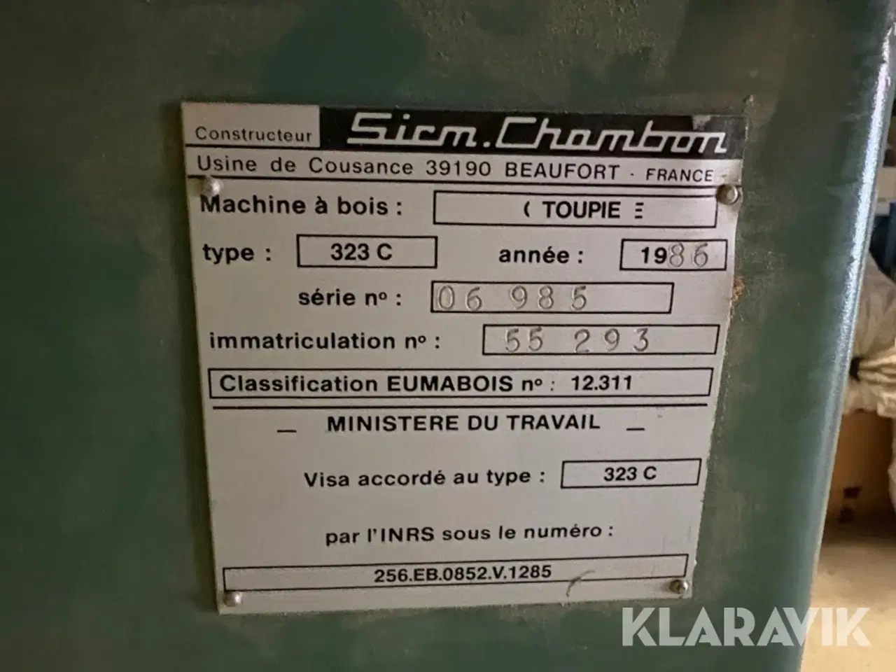 Billede 5 - Fræser Toupie Chambon 323 C