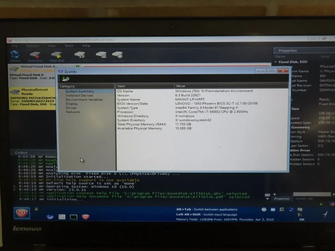 Billede 2 - Bærbar computer LENOVO T450S