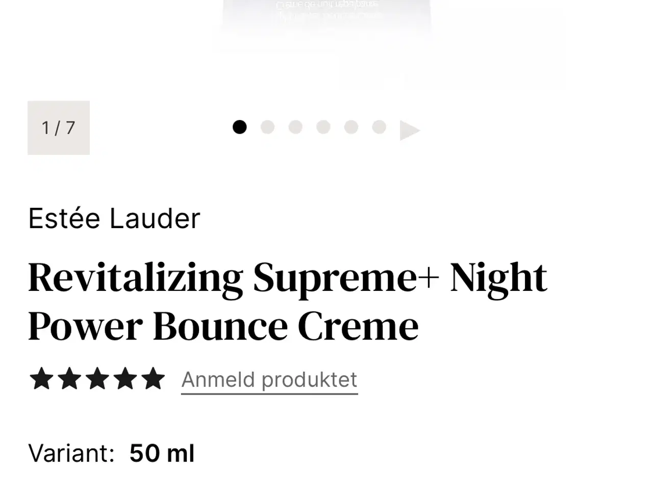 Billede 3 - Estée Lauder Nat Creme 50 ml