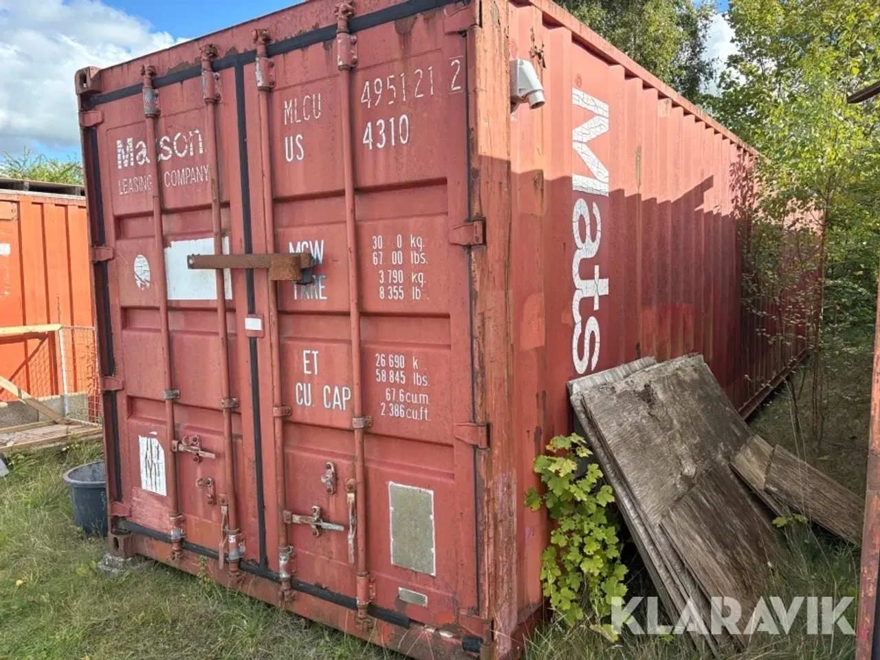 Billede 1 - 40 fods Container Tongyun med VVS inventar og maskiner