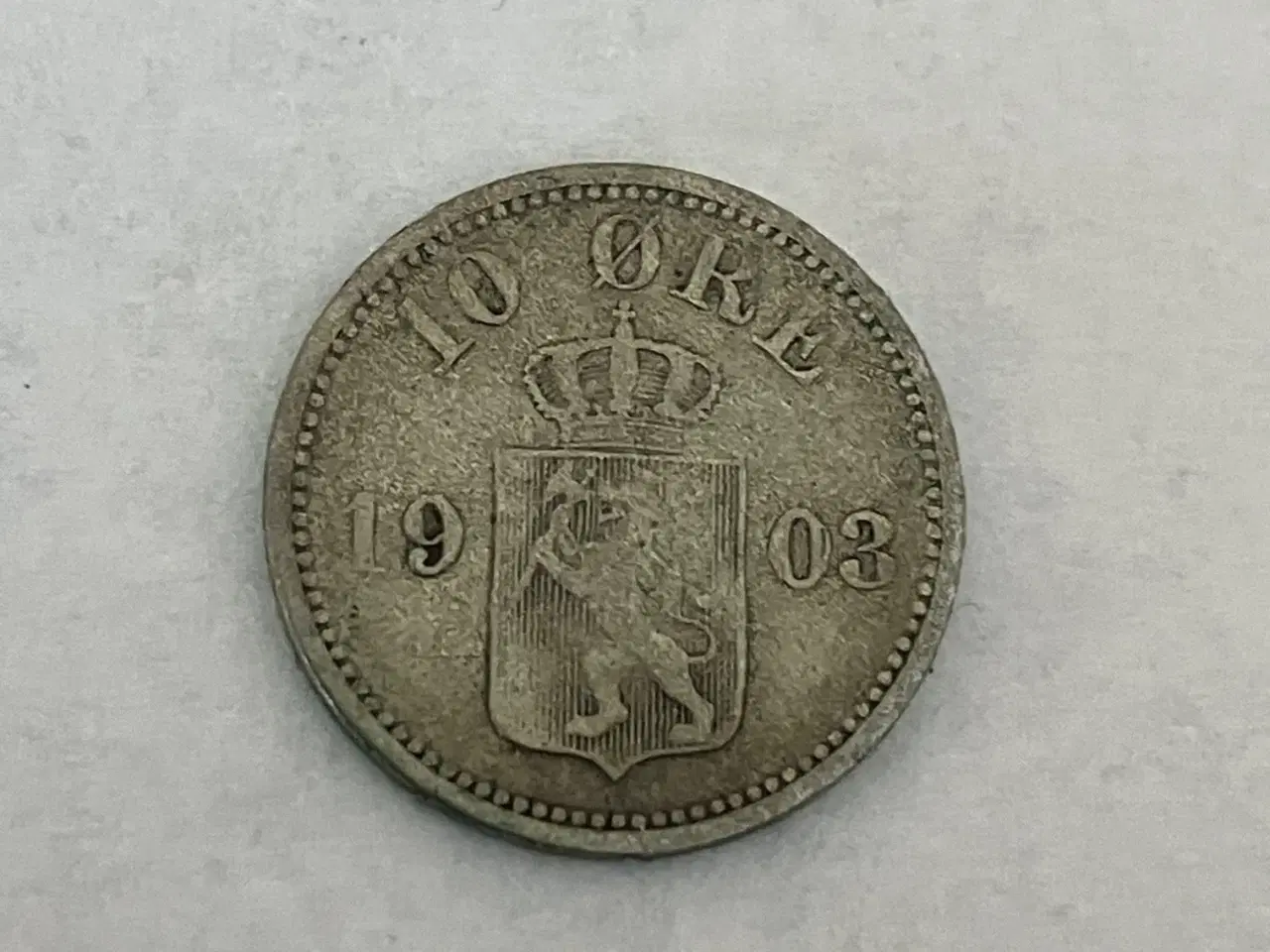 Billede 1 - 10 Øre 1903 Norge