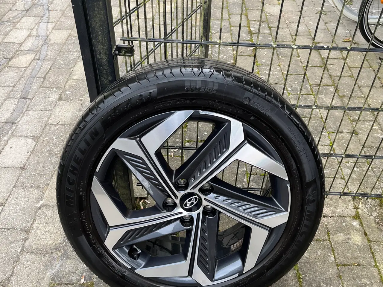 Billede 2 - 4 stk Alu fælge med dæk, som nye