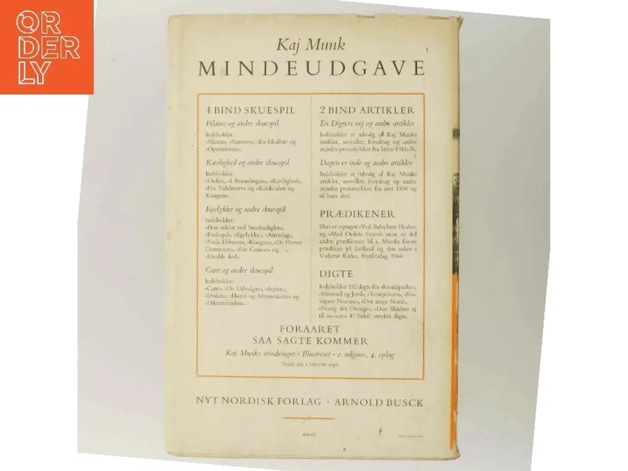 Billede 3 - Foråret Så sagte Kommer af Kaj Munk (Bog)