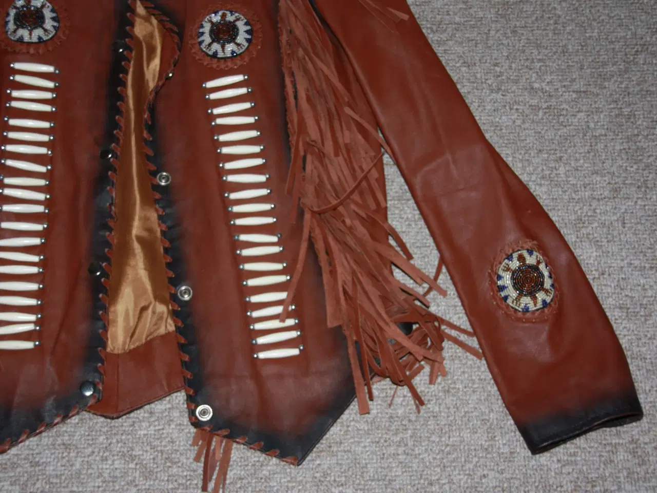 Billede 3 - Western Jacket Brown Traditional Cowboy Leather 