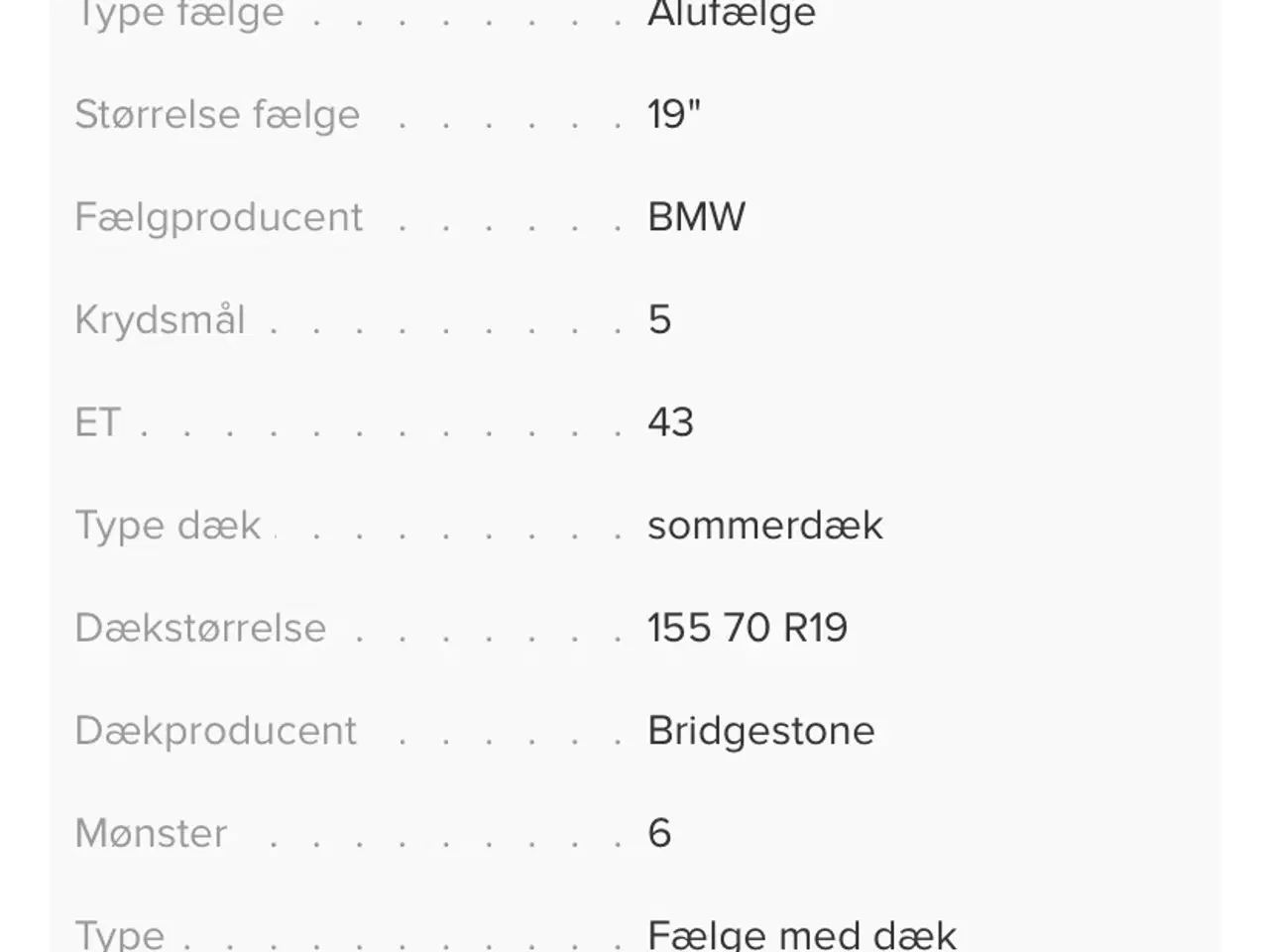 Billede 12 - BMW i3 Originale sommerhjul