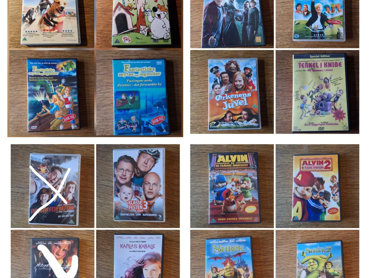 Billede 1 - TEGNEFILM - BØRNEFILM - FAMILIEFILM - 8kr/stk