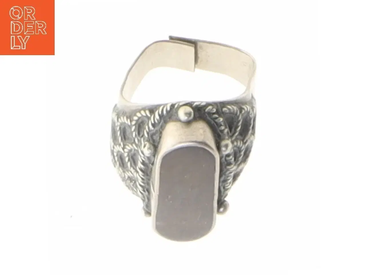 Billede 4 - Vintage ring med grå sten (str. Ø 50 mm)