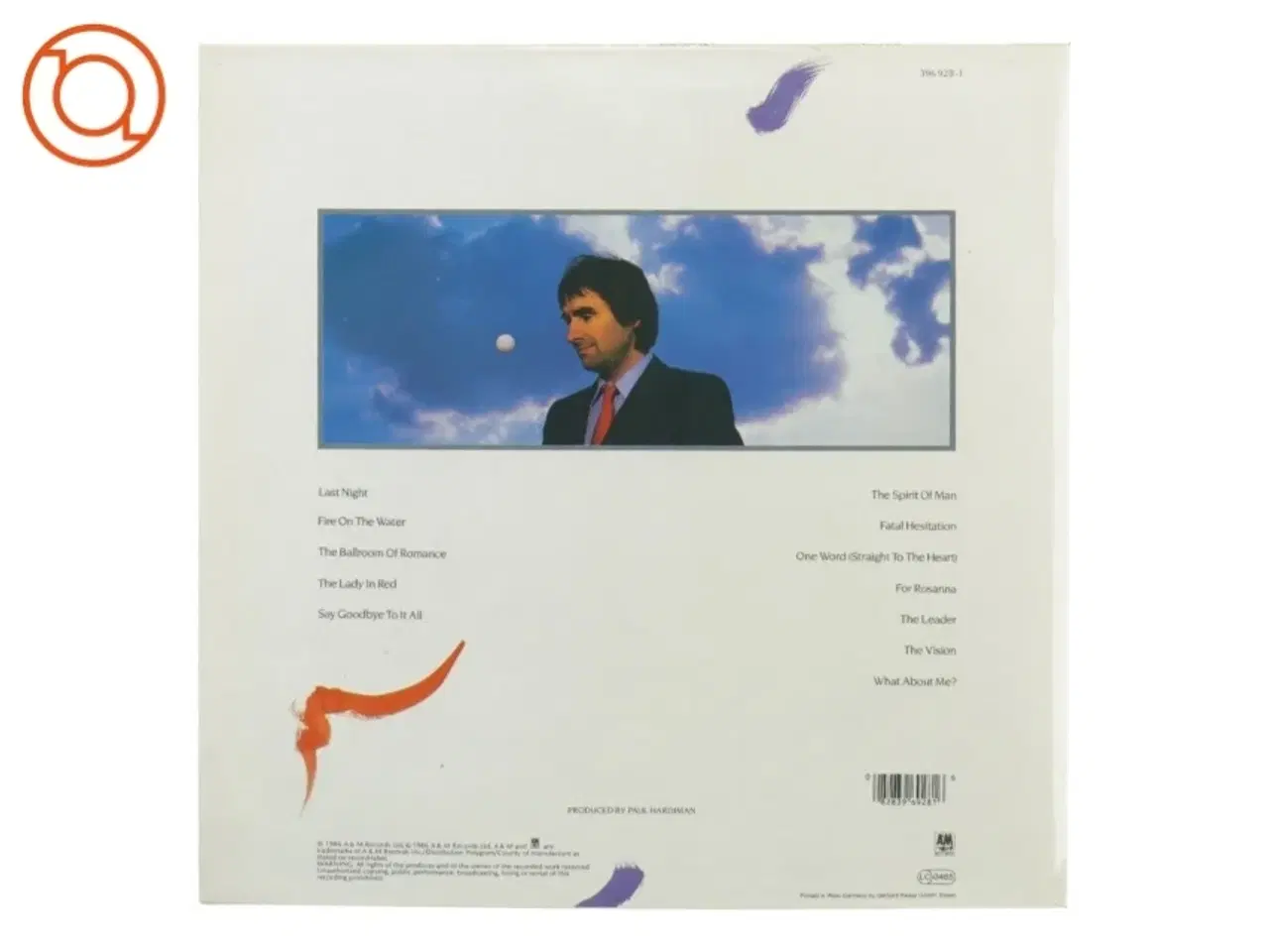 Billede 2 - Chris de Burgh, into the light fra A Og M (str. 30 cm)