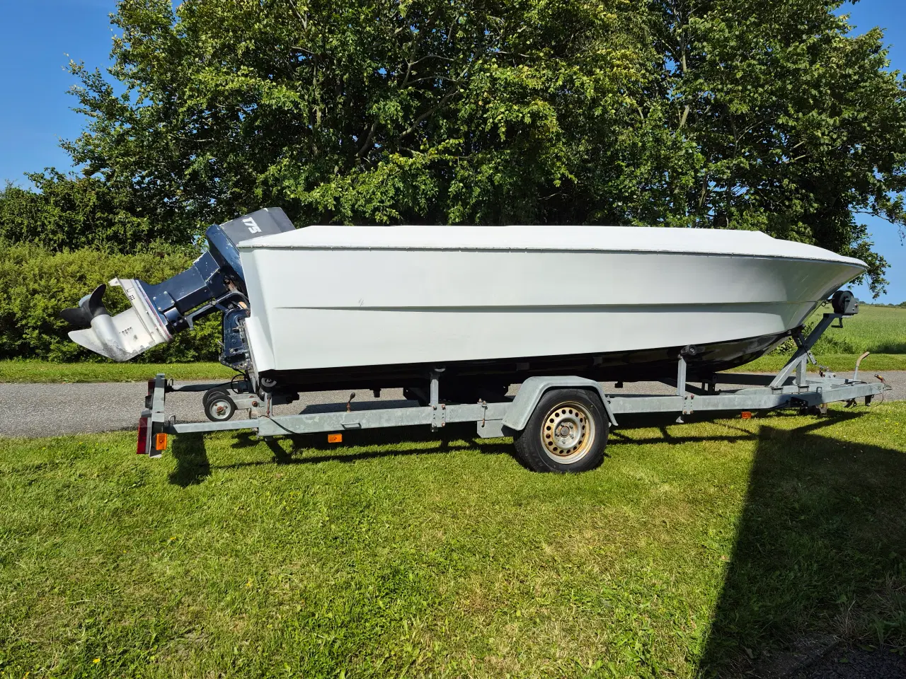 Billede 4 - Nysynet Selandia 1300kg bådtrailer + 175Hk yamaha 