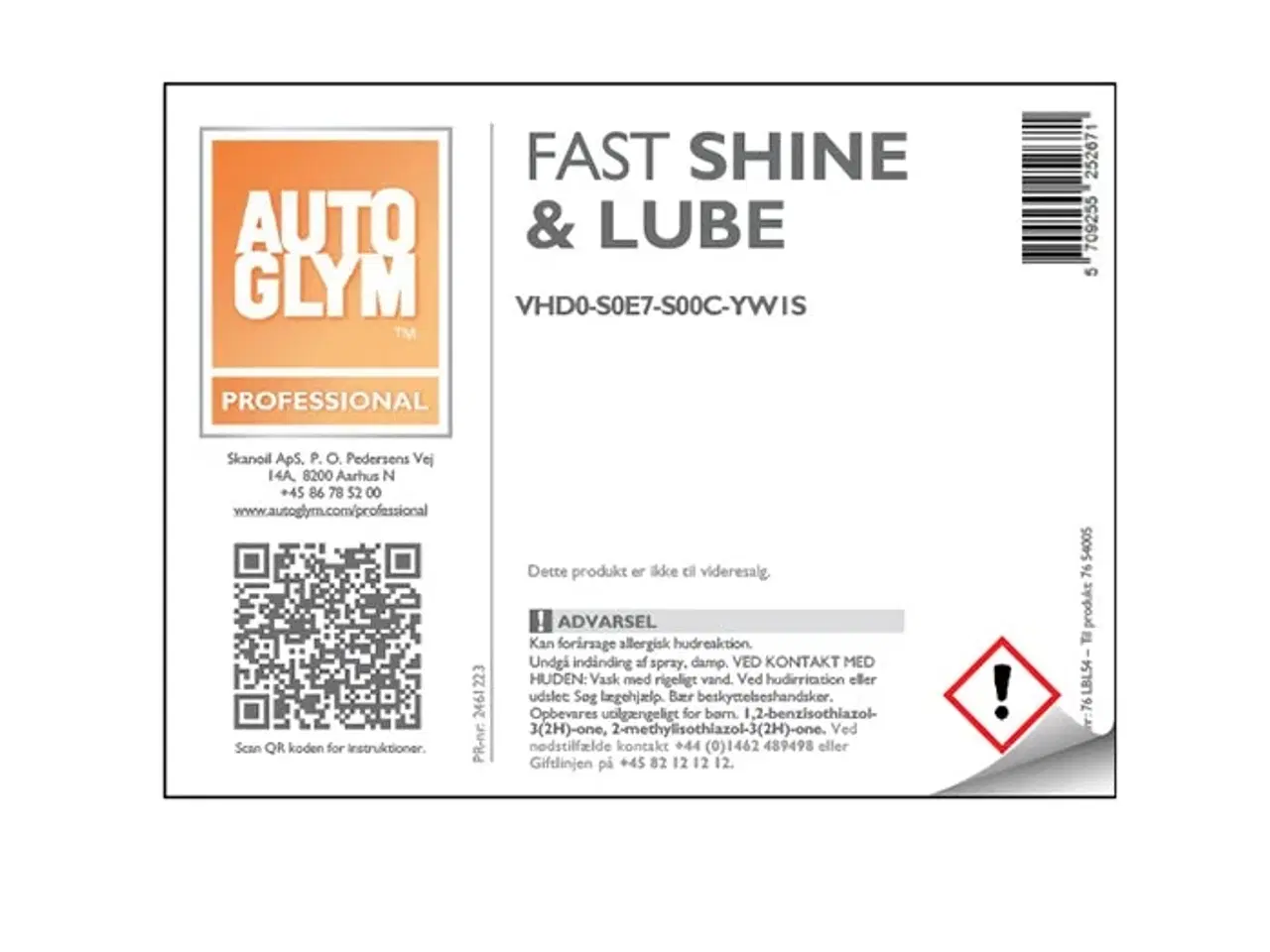 Billede 1 - Label Autoglym Fast Shine & Lube