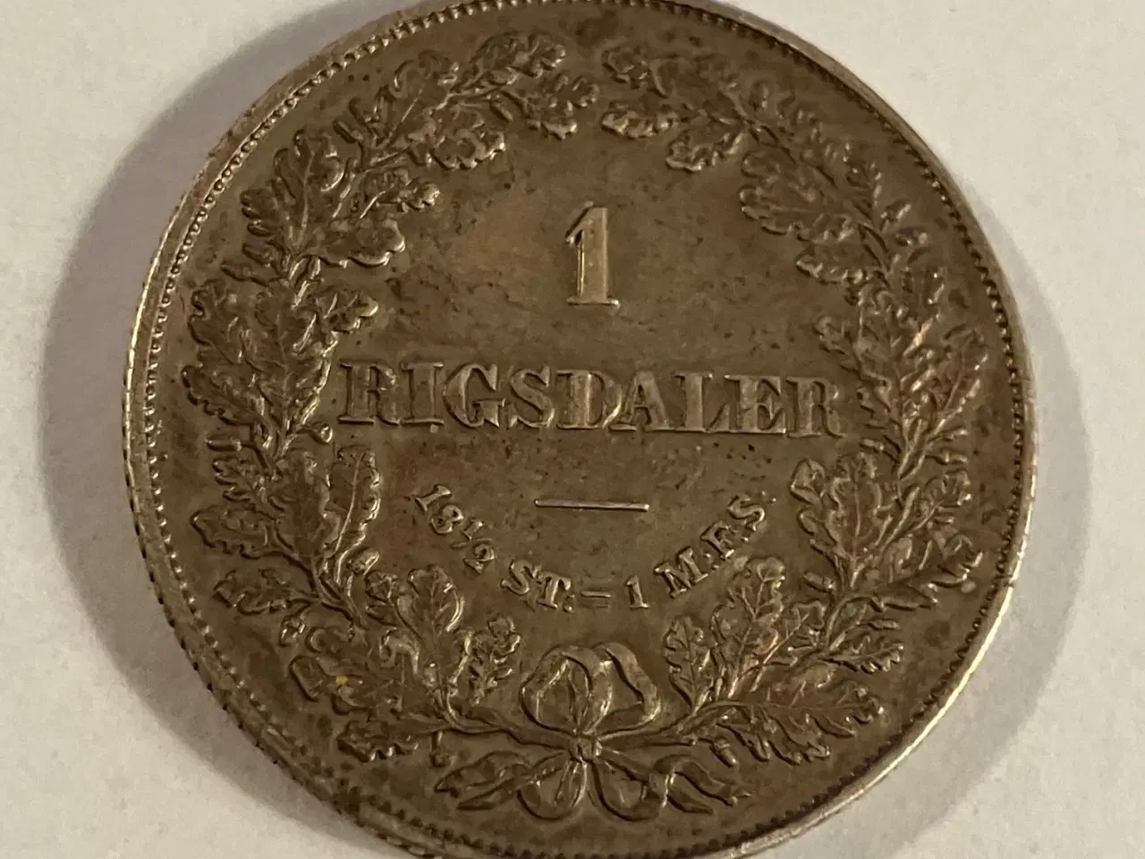 Billede 1 - 1 Rigsdaler 1854 VS Danmark