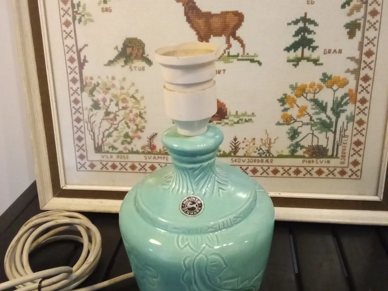 Billede 2 - Flot Haunsø keramik bordlampe