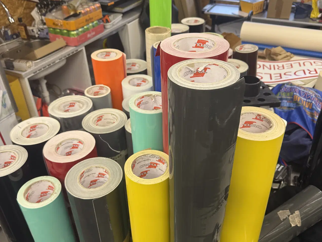 Billede 2 - Folie rester til eks skæreplotter