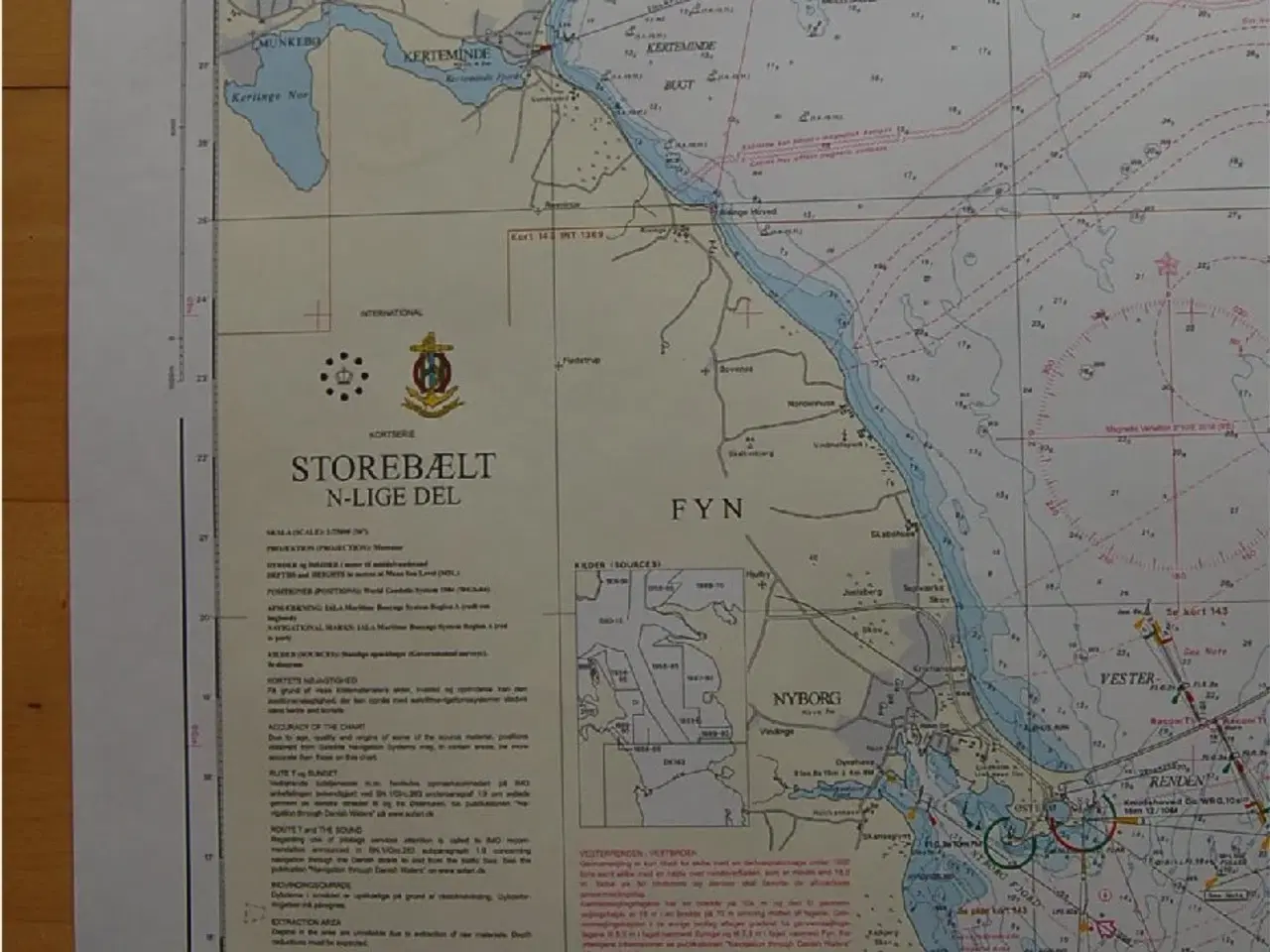 Billede 2 - Dansk Søkort  141 STOREBÆLT Nordlige del