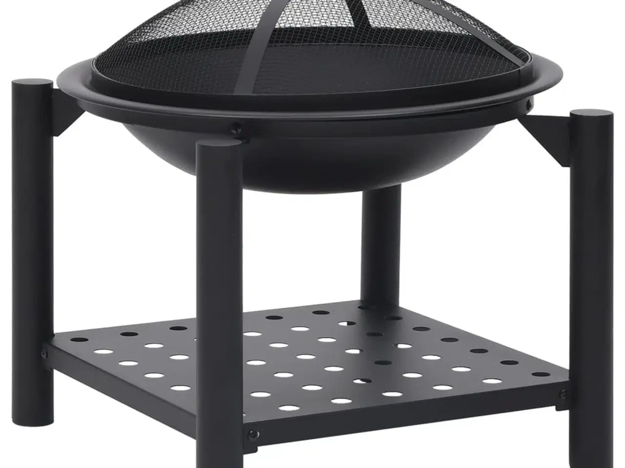 Billede 2 - Bålfad med ildrager 54x54x55 cm stål