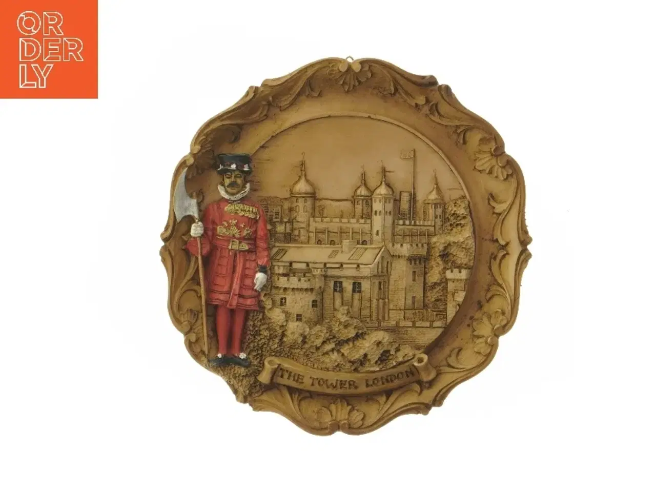 Billede 1 - Dekorativt vægplade med Tower of London (str. Ø 18 cm)