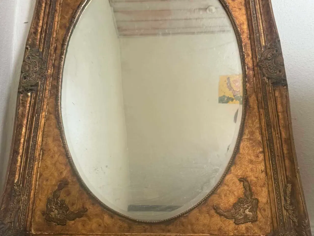 Billede 3 - Stort guld spejl 