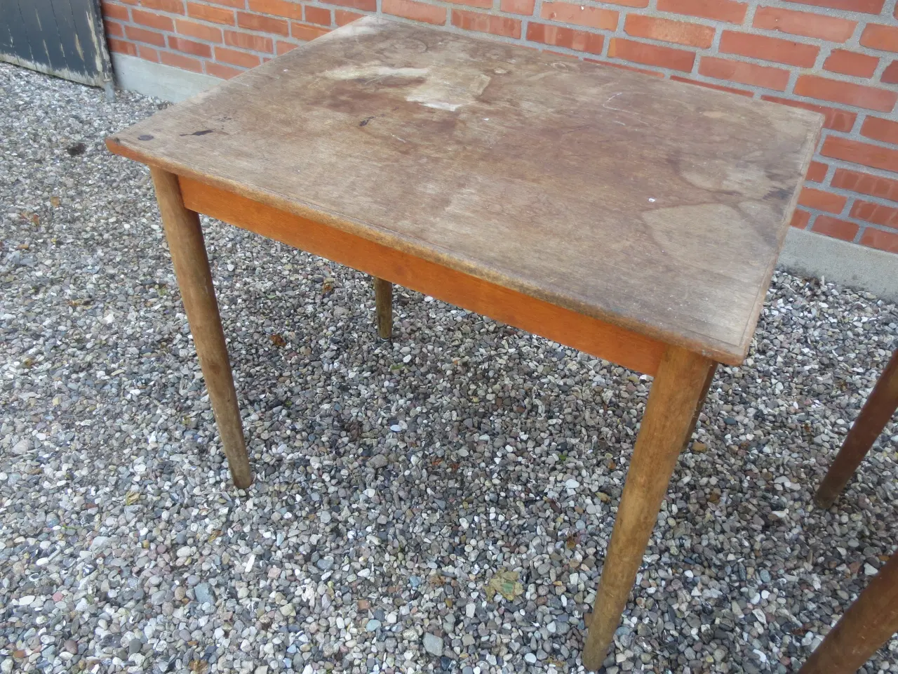 Billede 2 - 2 stk Teak spiseborde 80-60 cm 