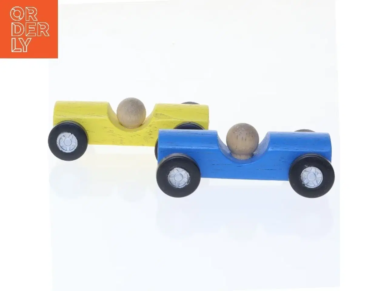 Billede 3 - Trælegetøjsbiler, sæt af 2 (str. 2 stk 6 cm)