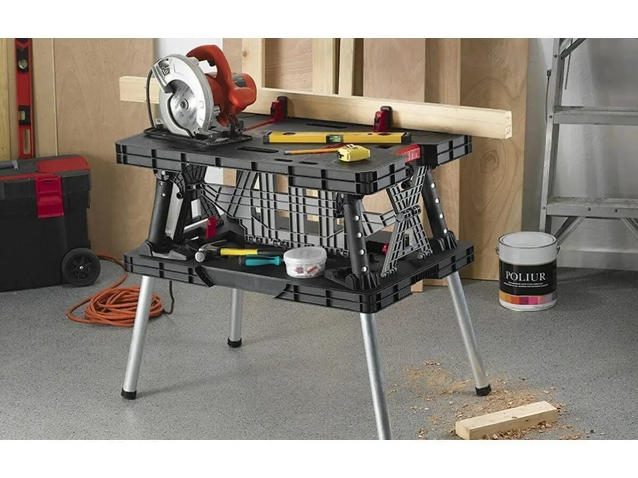Billede 2 - Arbejdsbænk Keter 237005 75,5 x 55,5 x 91 cm Bærbar